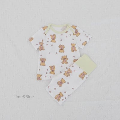 LIME&BLUE31｜(55-118cm MOM-DAD)  星星熊親子套裝3