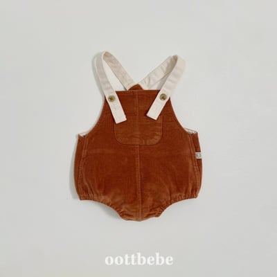 Oottbebe71｜(0m-12m)  冬季燈芯絨吊帶包屁衣8
