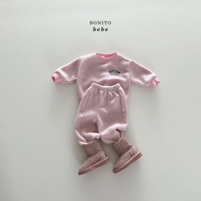 Bonito72｜(3m-18cm) 磨毛logo休閒套裝10