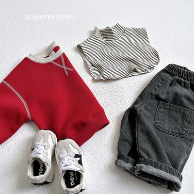 vivid56｜(78cm-125cm) 撞色休閒上衣10