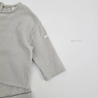 bebe nine25  (65-115) 2色棉麻素面套裝15