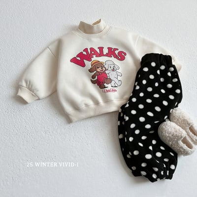 vivid42｜(78cm-125cm) 小狗印花休閒上衣7