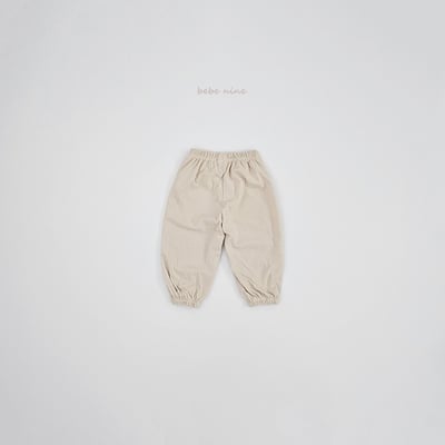 bebe nine39 (65cm-115cm) 3色壓紋素面縮口褲9