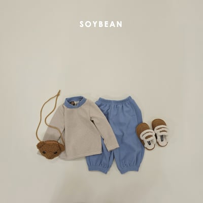 Soybean47｜(75cm-118cm) 撞色高領縮口褲套裝12