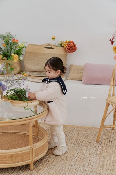 bebe nine30 (65cm-115cm) 1色海軍排釦大衣外套6