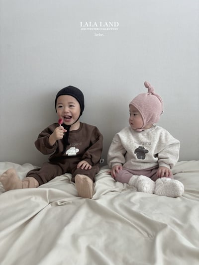 lala land21｜(60cm-83cm) 3色小雪熊刷毛休閒上衣13