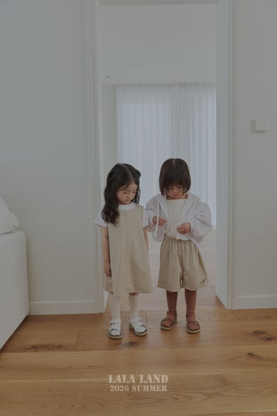 lala land51｜(75-120cm) 2色經典捲邊條紋短褲2