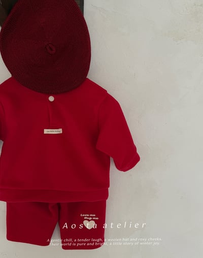 AOSTA64｜(6m-5y) 半開襟小標上衣9