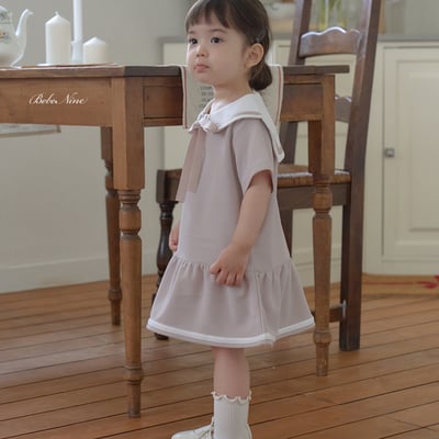 bebe nine22  (65cm-115cm) 3色英倫學院風連身裙11