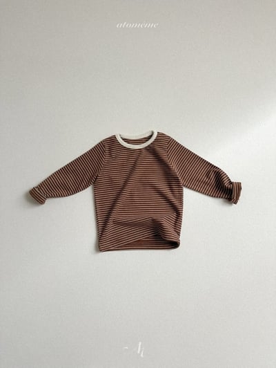 Atomeme26｜(70cm-110cm) 圓領條紋上衣3