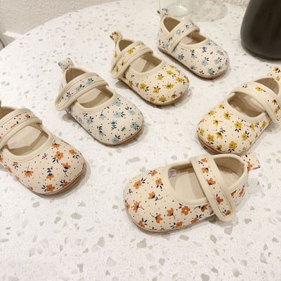 碎花棉布學步鞋6