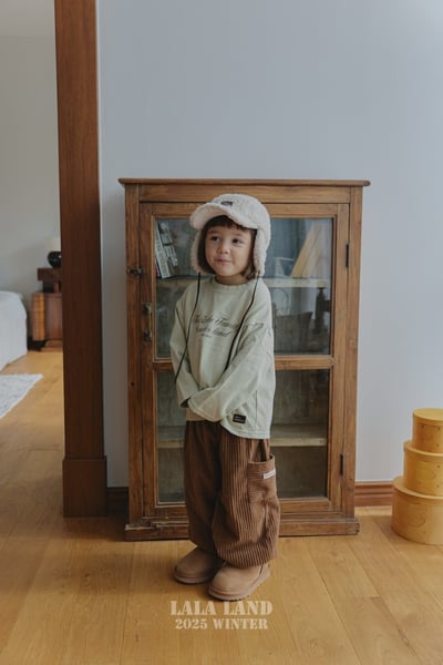 lala land74｜(75cm-120cm) 3色燈芯絨口袋長褲4