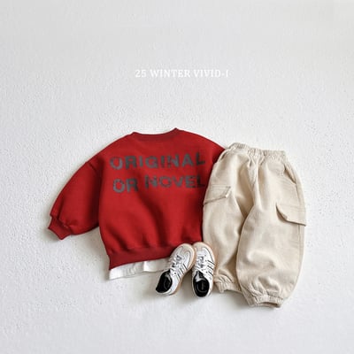 vivid94｜(78cm-125cm) 簡約英字休閒套裝9