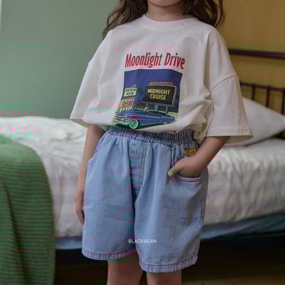 BEAN07｜(65-120cm) 牛仔口袋短褲2