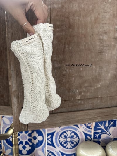 Bloom.b32｜(0m-24m) 麻花針織腳套9