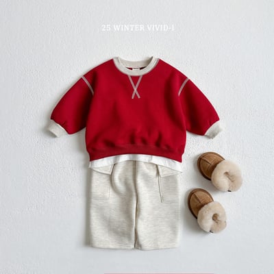 vivid56｜(78cm-125cm) 撞色休閒上衣13