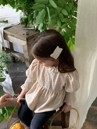 JE585｜(66-90cm) 蕾絲花邊領泡泡袖包屁衣22