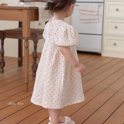 bebe nine34  (65cm-115cm) 2色點點公主袖連身裙12