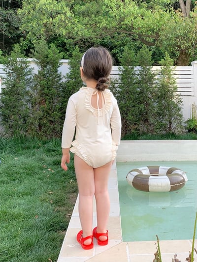 JE30｜(73-130cm) 蕾絲花邊防曬50+泳衣-長袖5