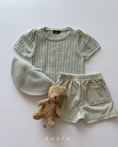 AOSTA08｜(6m-5y) 7色小標口袋短褲22