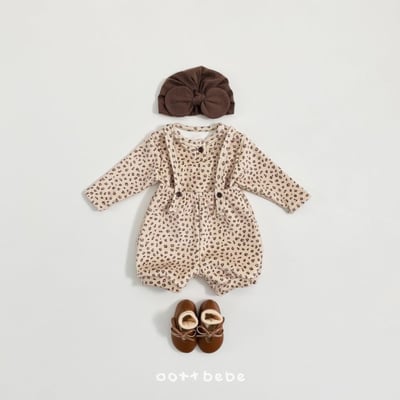 Oottbebe05｜(0m-12m) 波點/豹紋上衣吊帶褲套裝9