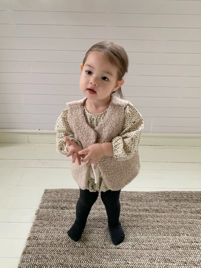 JE616｜(66cm-90cm) 碎花蕾絲背心設計包屁衣4