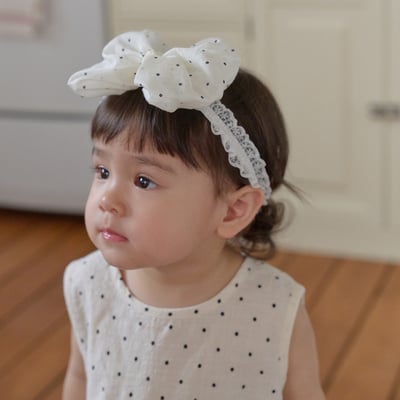 bebe nine50  (Free) 2色蝴蝶結蕾絲髮帶9