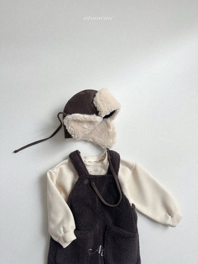 Atomeme23｜(70cm-110cm) 羊羔毛吊帶褲17