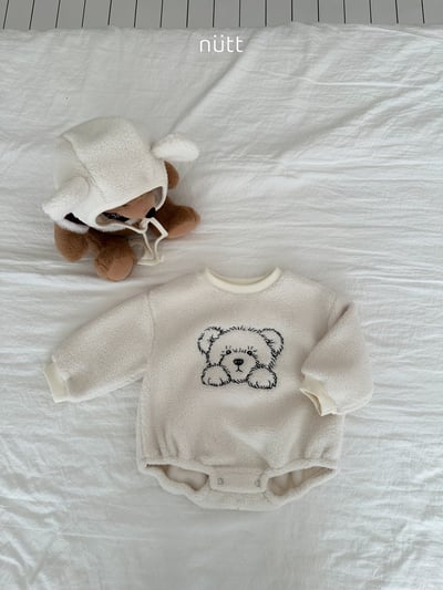 Nutt06｜(3m-16m) 小熊刷毛含小熊帽5