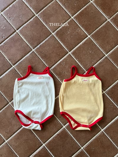 thelala65｜ (0m-18m) 滾邊無袖包屁衣11