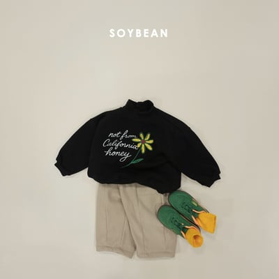 Soybean45｜(75cm-118cm) 花卉印花高領上衣15