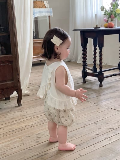 JE39｜(73-100cm) 花邊背心碎花短褲套裝5