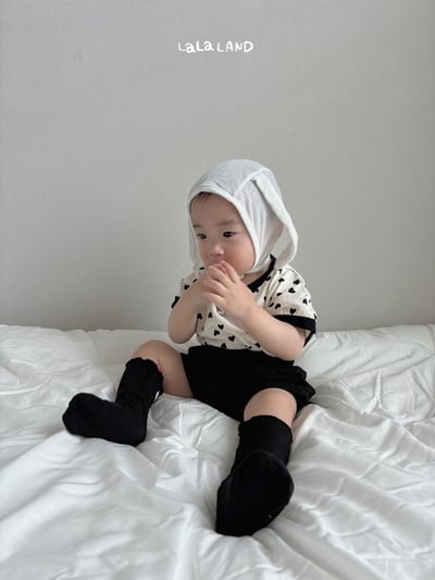 lala land07｜(3m-18m) 2色波點愛心上衣7