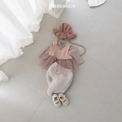 Bebe holic14｜(3m-18m) 壓紋薄紗背心11