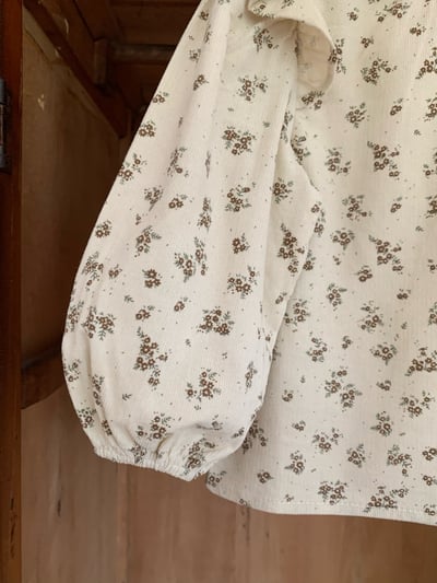 JE589｜(73cm-120cm) 燈芯絨背心洋裝/碎花荷葉上衣17