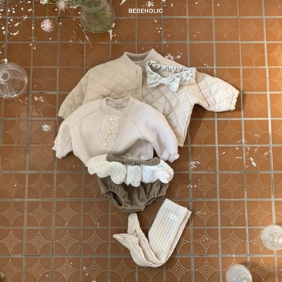 Bebe holic｜(55-85cm) 寶寶百合蕾絲燈籠褲6