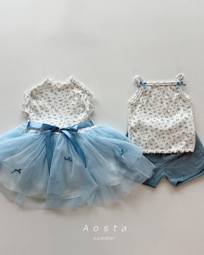 AOSTA65｜(6m-5y) 3款山茶花蕾絲連身裙14