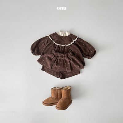 onu 18｜(70cm-115cm) 燈芯絨碎花褲裙7