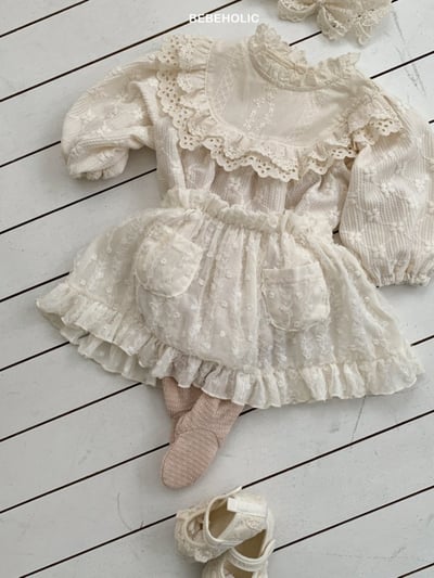 Bebe holic46｜(3m-18m) 法式層次蕾絲裙13