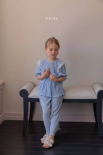 M-KIDS08｜(65-115cm) 浪漫褶皺套裝14