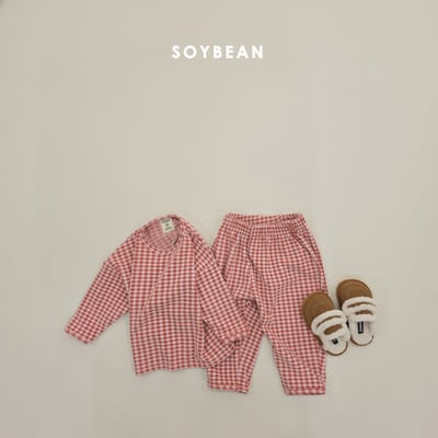Soybean02｜(75cm-118cm) 格紋家居套裝7