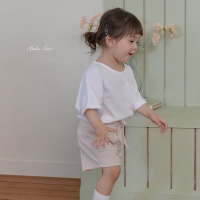 bebe nine30  (65cm-115cm) 3色簡約素色上衣14