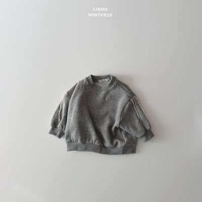 Lindo46｜(80cm-125cm) 蕾絲滾邊休閒上衣6