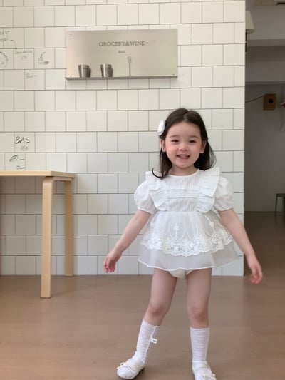 JE37｜(66-90cm) 蕾絲花邊包屁衣22