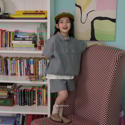 BEAN29｜(84-120cm) 立領字母休閒上衣11