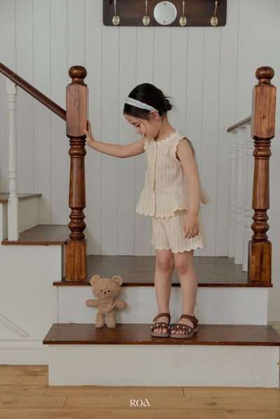 ROA02｜(6m-18m) 2色蕾絲波浪邊套裝20