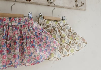 FLO51｜(75-140) 2色鬱金香棉裙22