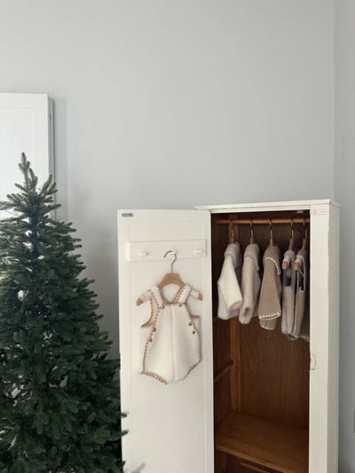 MONBEBE23｜(6m-4y) 滾邊刷毛吊帶褲13