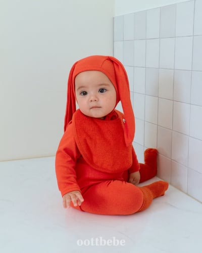 Oottbebe33｜(Free) 糖果色方形口水巾16