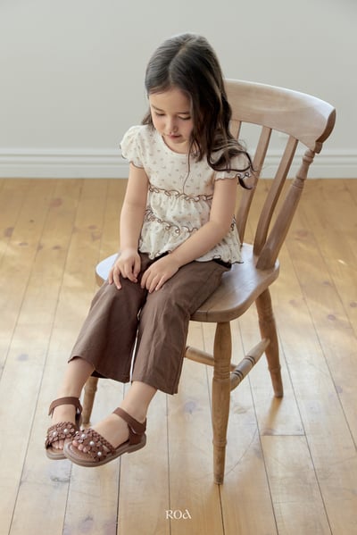 ROA23｜(6m-18m) 2色櫻桃捲邊層次上衣15